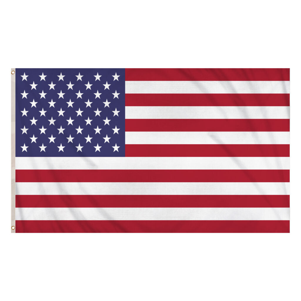 USA Flag 5ft x 3ft – American Stars and Stripes Polyester Flag with Metal Eyelets - Labreeze Ltd