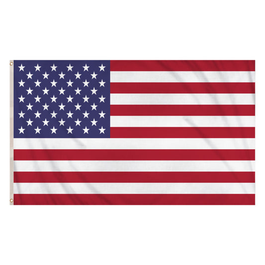 USA Flag 5ft x 3ft – American Stars and Stripes Polyester Flag with Metal Eyelets - Labreeze Ltd