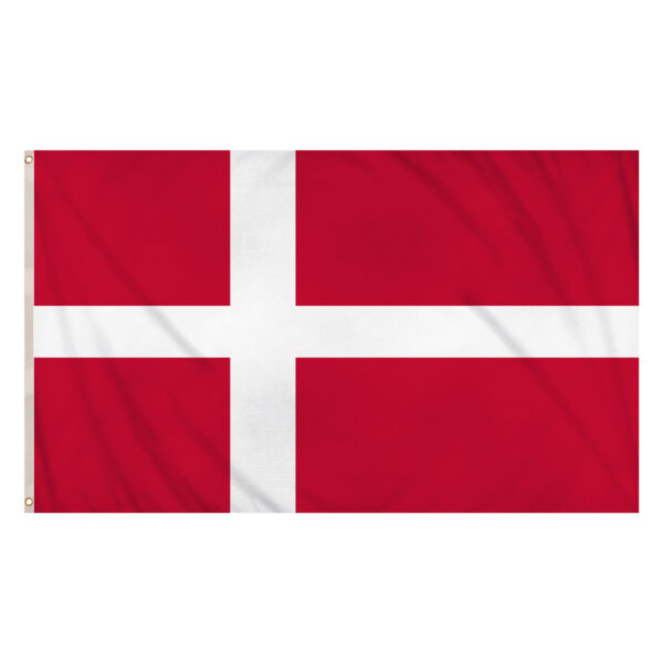 Denmark Flag 5ft x 3ft – Danish Polyester Nordic Cross Flag with Metal Eyelets - Labreeze Ltd