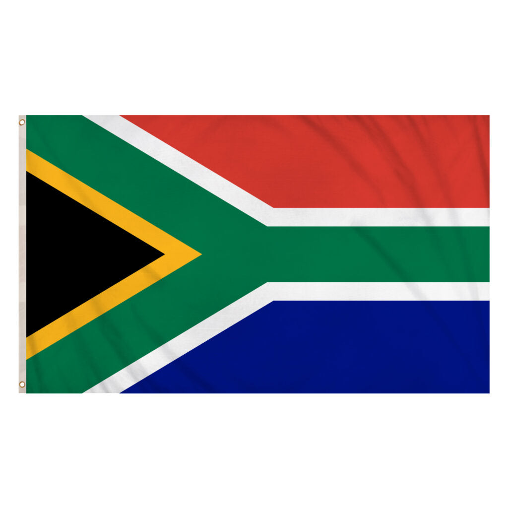 South Africa Flag 5ft x 3ft – South African Polyester National Flag with Metal Eyelets - Labreeze Ltd