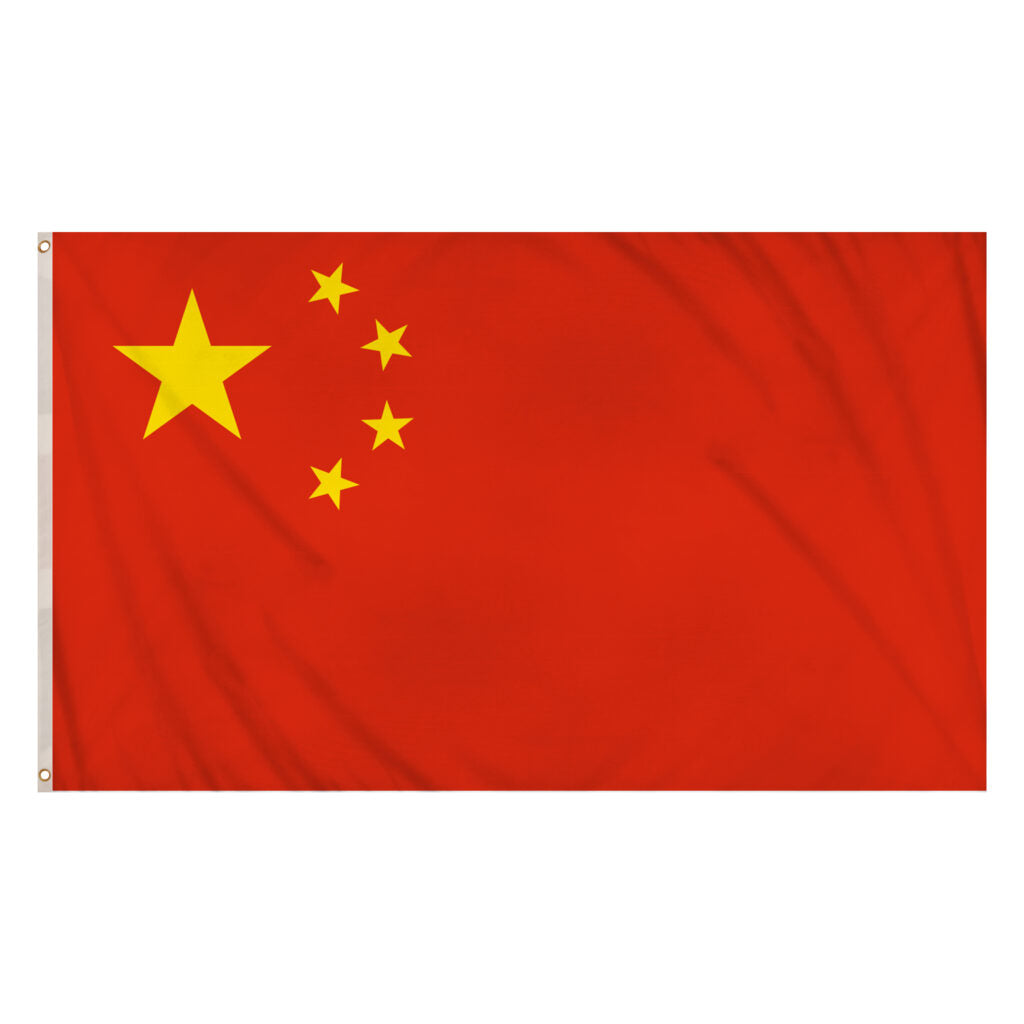 labreeze China Flag 5ft x 3ft – Red Chinese Polyester Flag with Five Yellow Stars - Labreeze Ltd