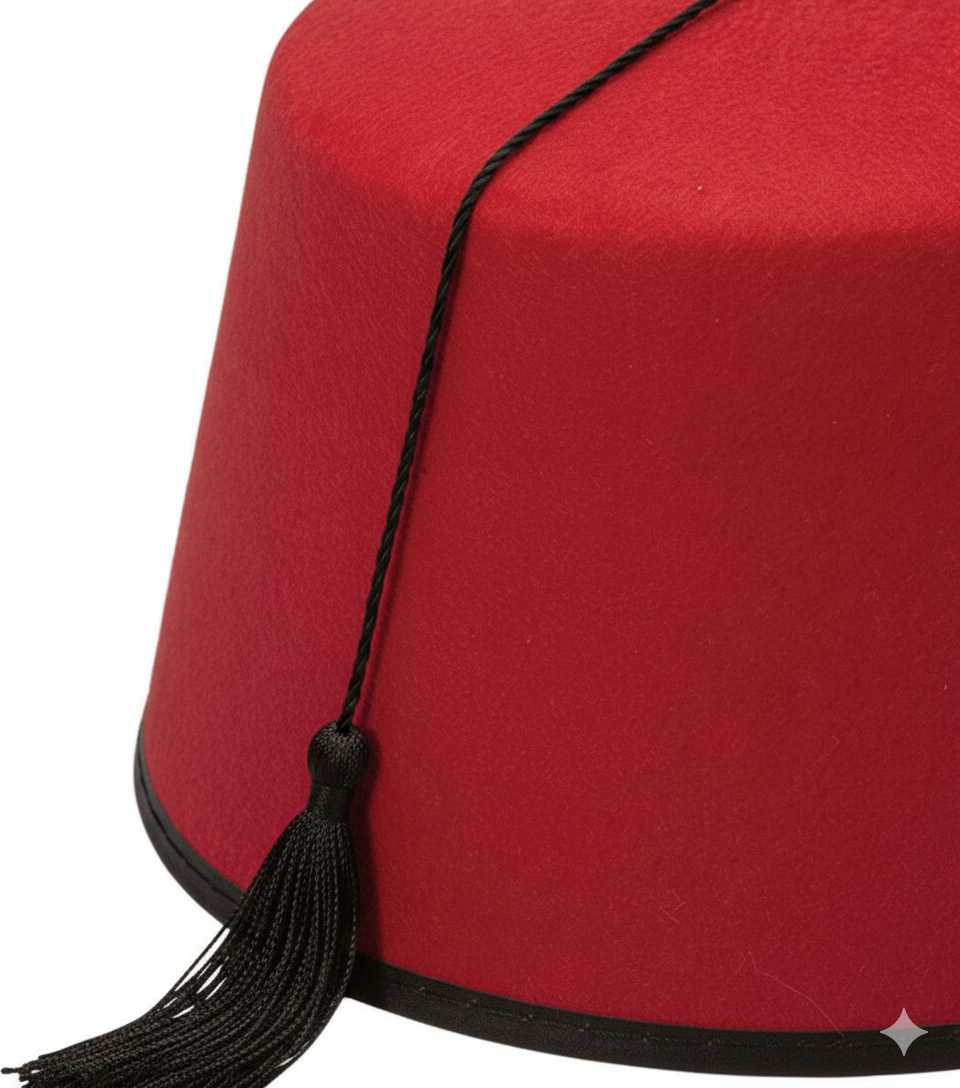 Red Fez Hat – Classic Fancy Dress Costume Accessory