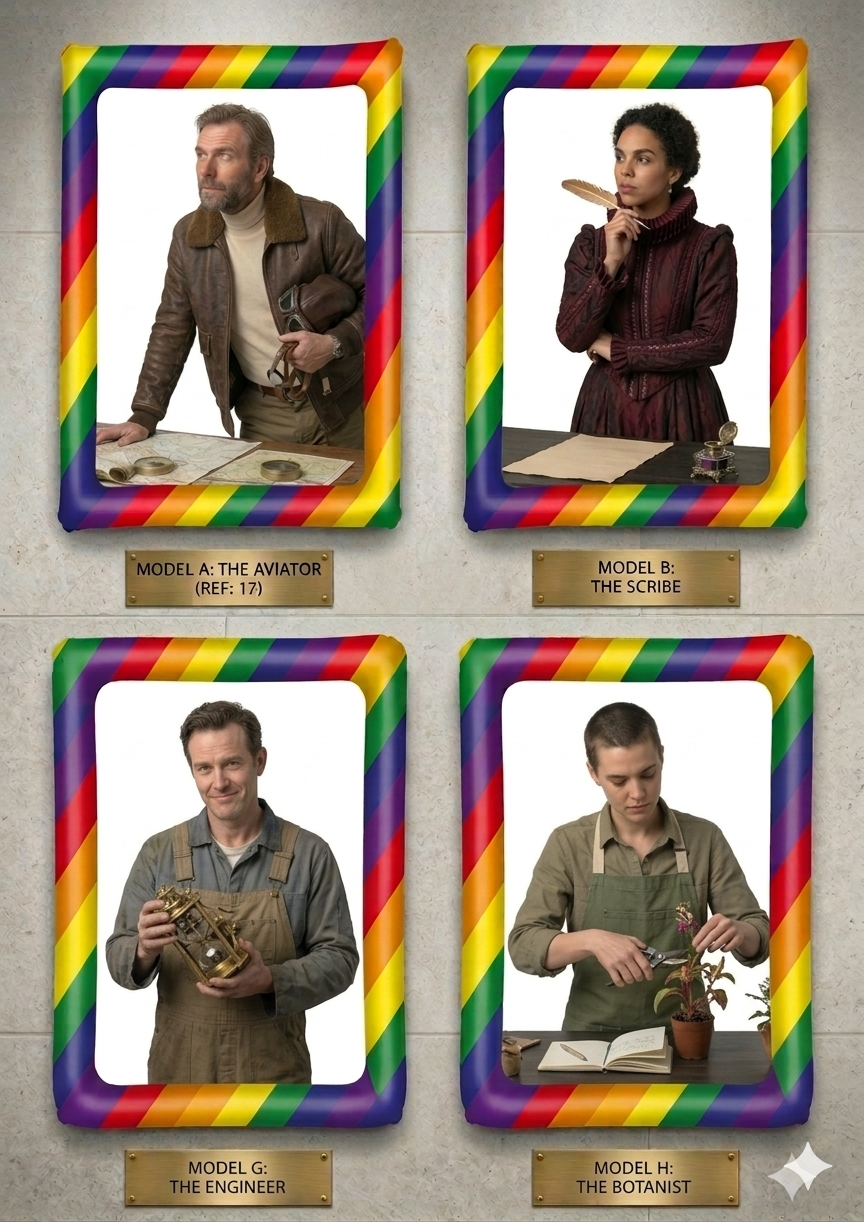 labreeze Pride Inflatable Picture Frames – Rainbow Photo Booth Props, Set of 4, 60cm x 80cm