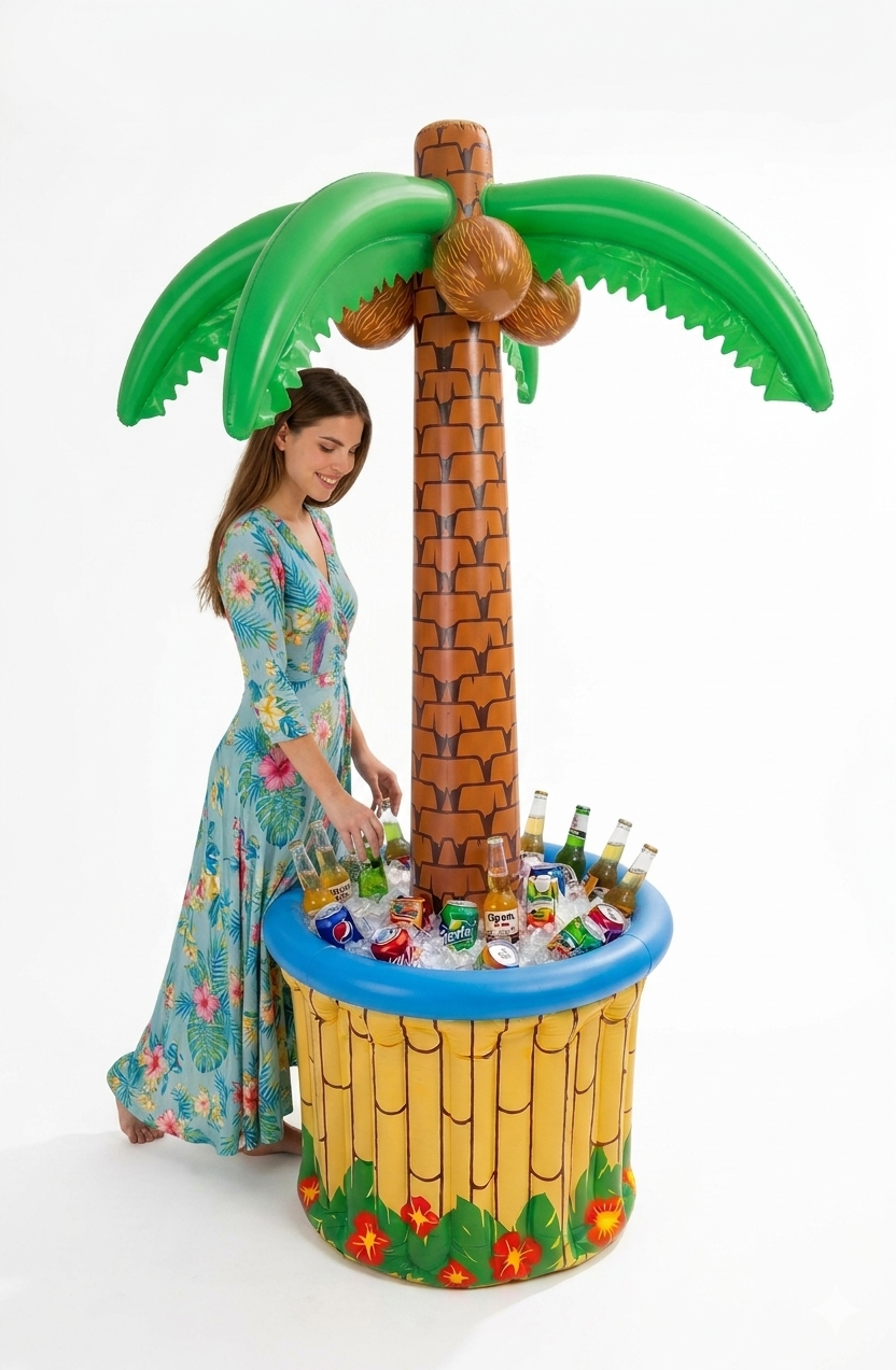 labreeze Inflatable Palm Tree Drinks Cooler 170cm – Tropical Hawaiian Luau Party Decoration