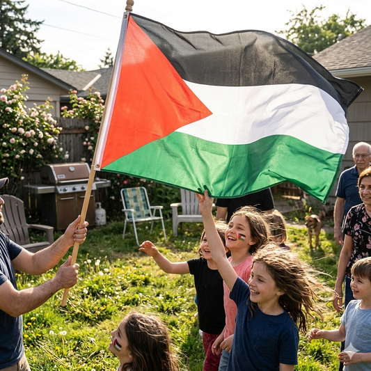 Palestine Flag 5ft x 3ft – Palestinian Polyester National Flag with Metal Eyelets - Labreeze Ltd