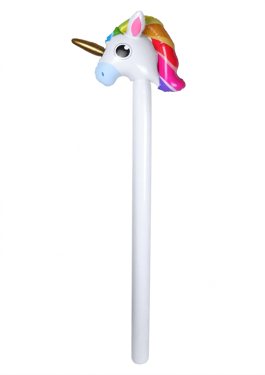 labreeze Inflatable Unicorn Set – Unicorn Stick (110cm) and Inflatable Unicorn (53 x 35cm) for Parties, Kids Events and Fancy Dress