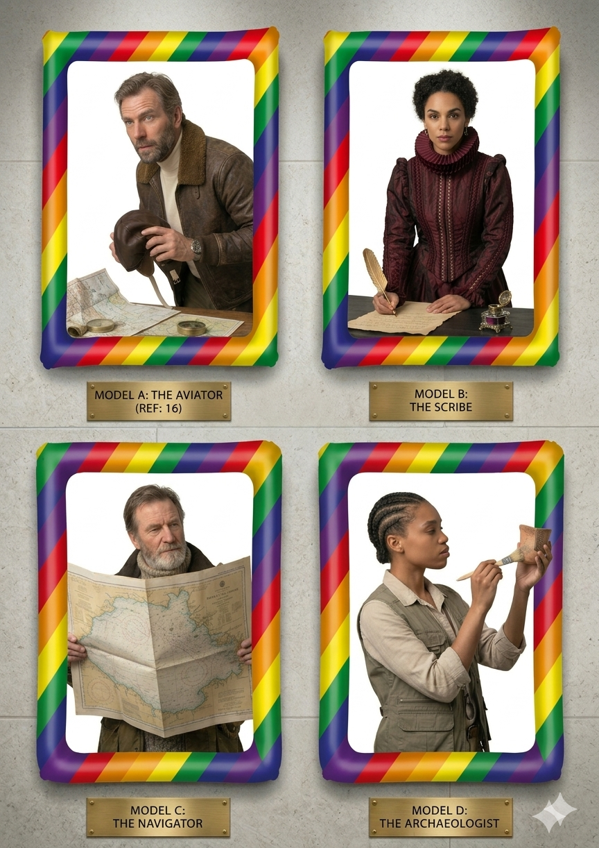 labreeze Pride Inflatable Picture Frames – Rainbow Photo Booth Props, Set of 4, 60cm x 80cm
