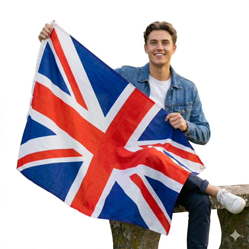 Union Jack Flag 5ft x 3ft – UK British Polyester Flag with Metal Eyelets - Labreeze Ltd