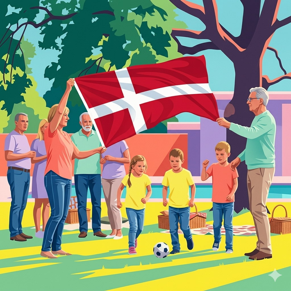 Denmark Flag 5ft x 3ft – Danish Polyester Nordic Cross Flag with Metal Eyelets - Labreeze Ltd
