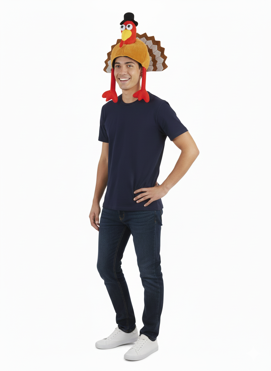 Turkey Hat for Adults – Novelty Fancy Dress Costume Accessory