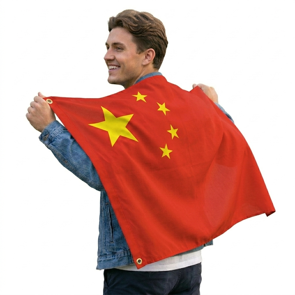 labreeze China Flag 5ft x 3ft – Red Chinese Polyester Flag with Five Yellow Stars - Labreeze Ltd
