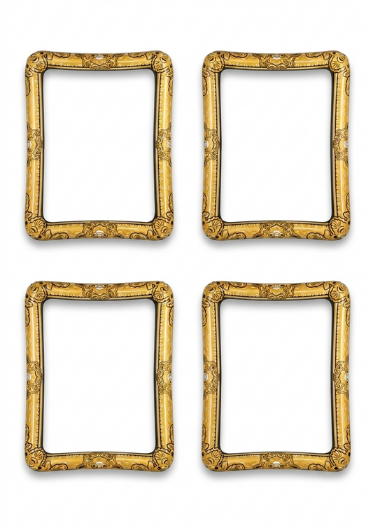 labreeze Inflatable Gold Picture Frames for Photo Booth – Set of 4, 55 x 80cm Party Props