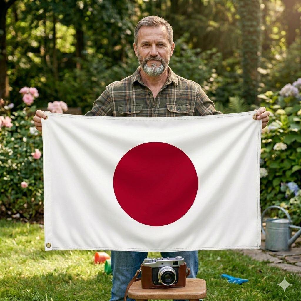 labreeze Japan Flag 5ft x 3ft – Polyester Japanese Flag with Metal Eyelets & Double Stitched Seams - Labreeze Ltd