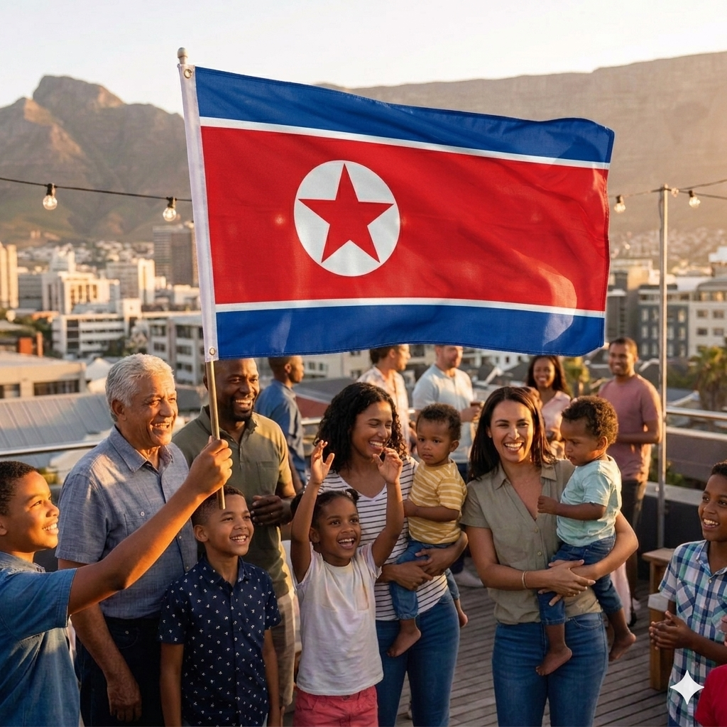 labreeze North Korea Flag 5ft x 3ft – DPRK Polyester National Flag with Metal Eyelets - Labreeze Ltd