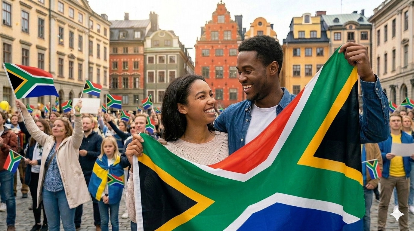 South Africa Flag 5ft x 3ft – South African Polyester National Flag with Metal Eyelets - Labreeze Ltd