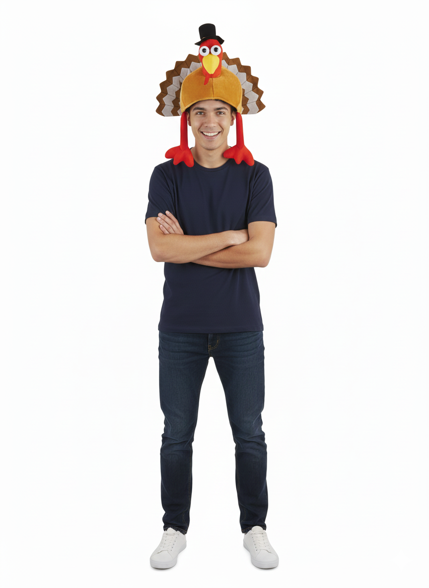 Turkey Hat for Adults – Novelty Fancy Dress Costume Accessory