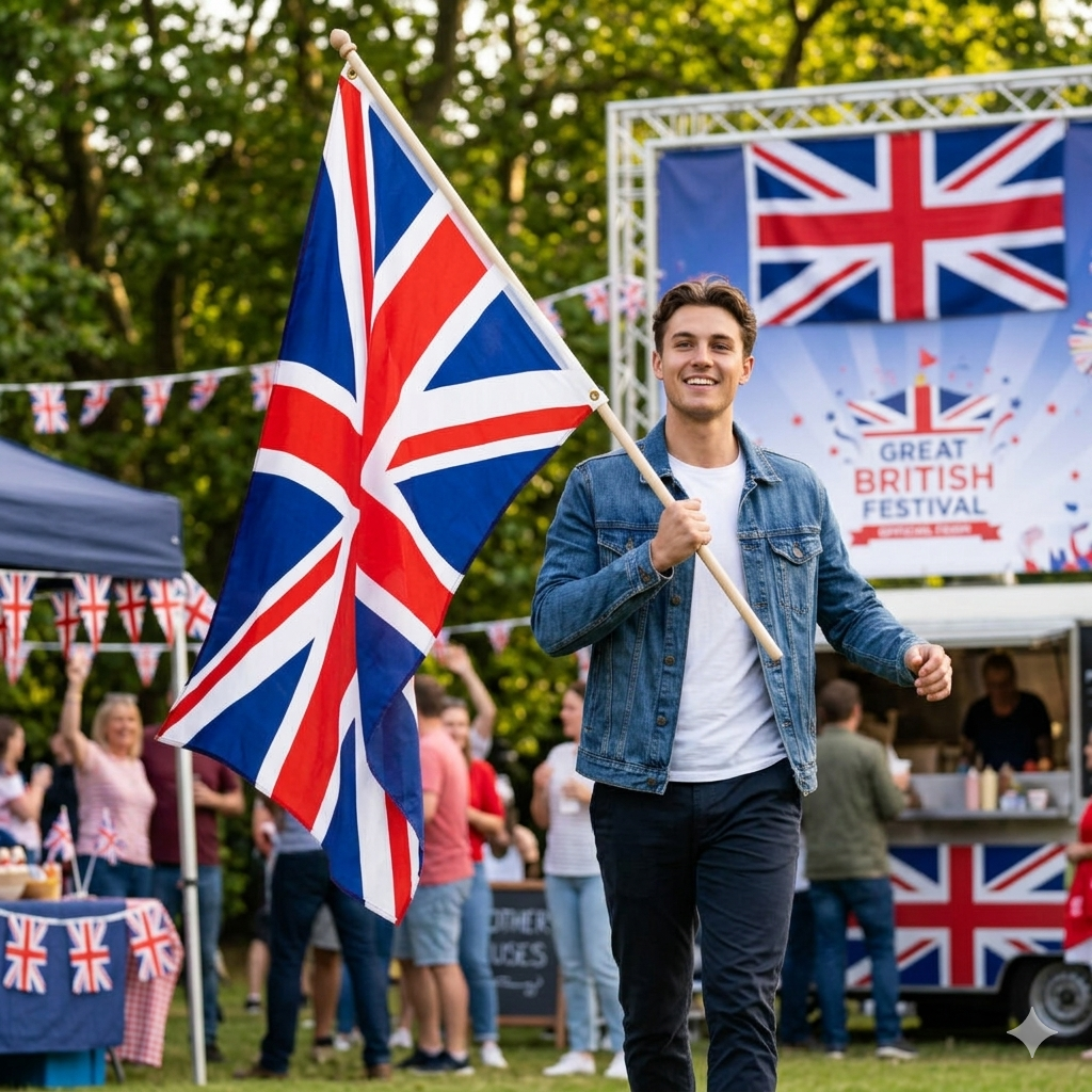 Union Jack Flag 5ft x 3ft – UK British Polyester Flag with Metal Eyelets - Labreeze Ltd