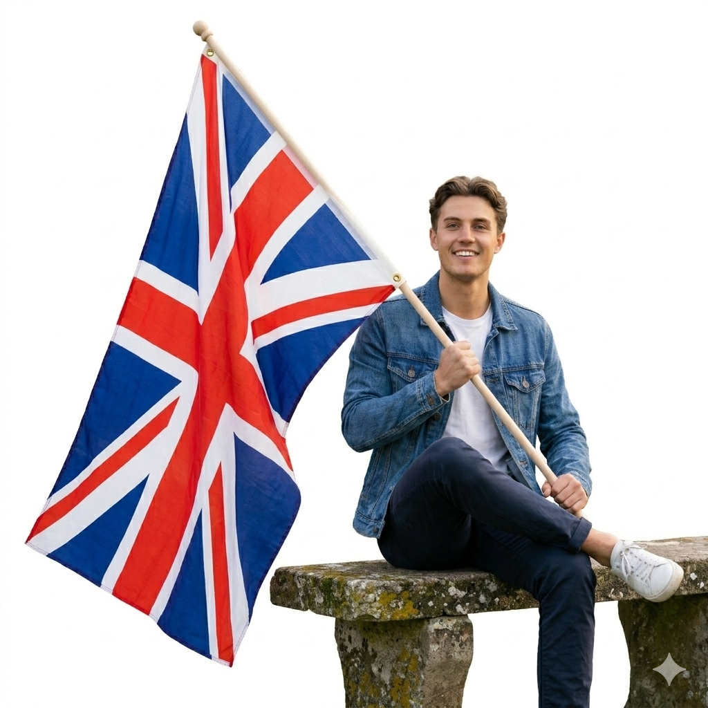 Union Jack Flag 5ft x 3ft – UK British Polyester Flag with Metal Eyelets - Labreeze Ltd
