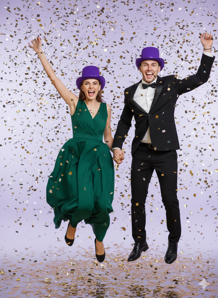 Adults Satin Purple Top Hat with Ribbon – Fancy Dress Party Hat