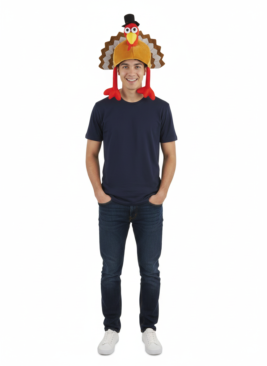 Turkey Hat for Adults – Novelty Fancy Dress Costume Accessory