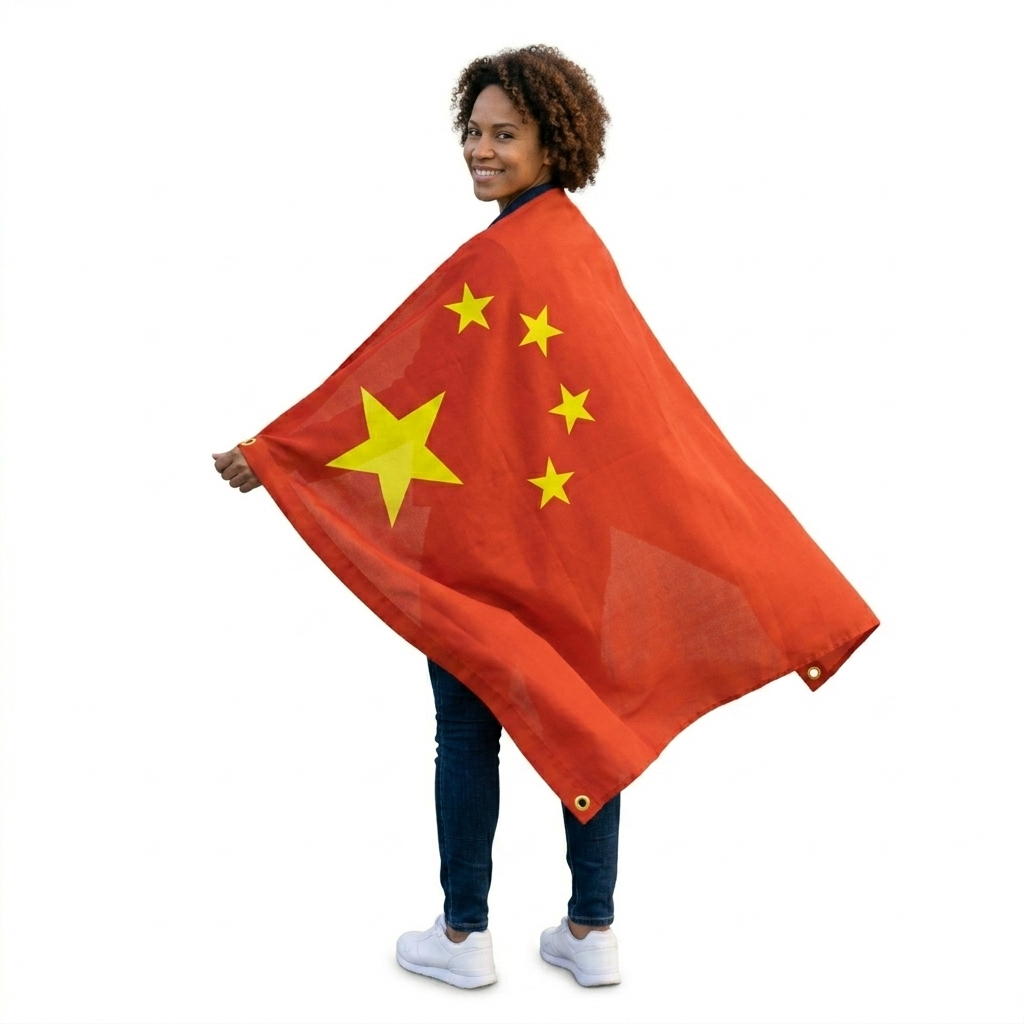 labreeze China Flag 5ft x 3ft – Red Chinese Polyester Flag with Five Yellow Stars - Labreeze Ltd