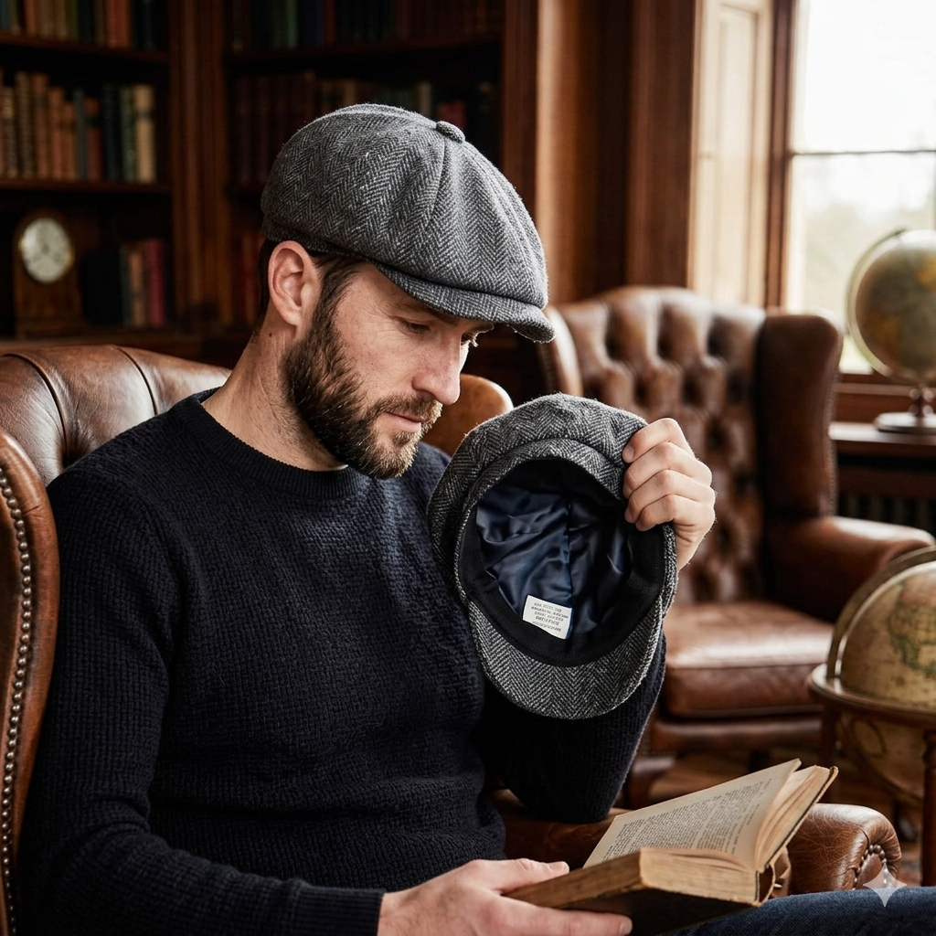 Peaky Style Flat Cap Hat for Adults – Classic Vintage Newsboy Gatsby Cap