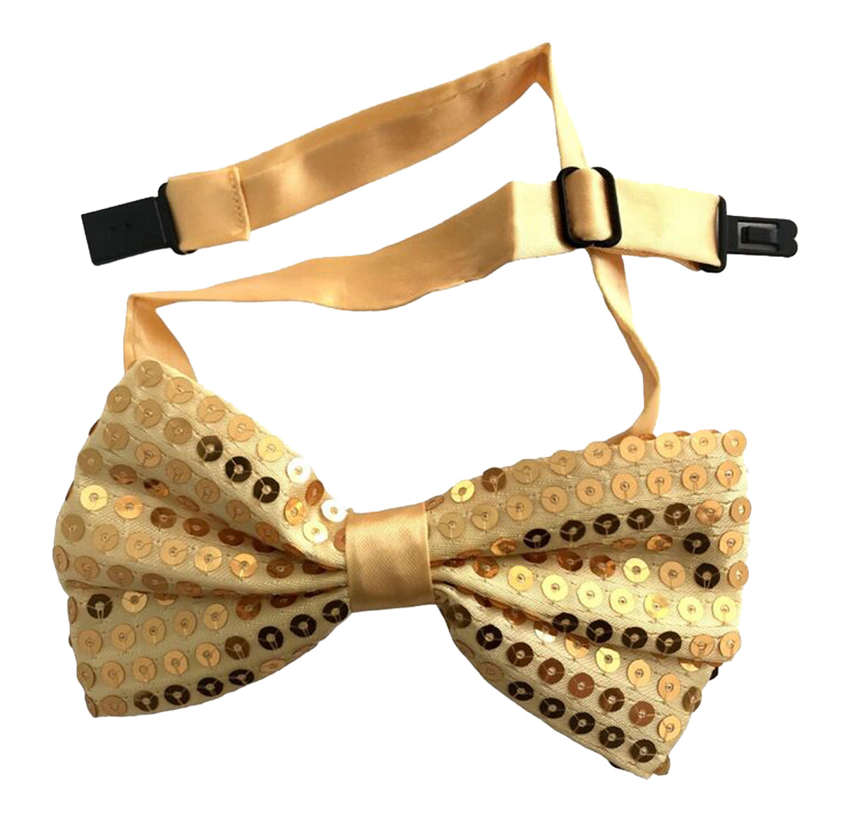 Sequin Satin Shiny Bow Tie Dickie Show Sparkly Fancy Dress Unisex Dance Party Theatre Bow Tie