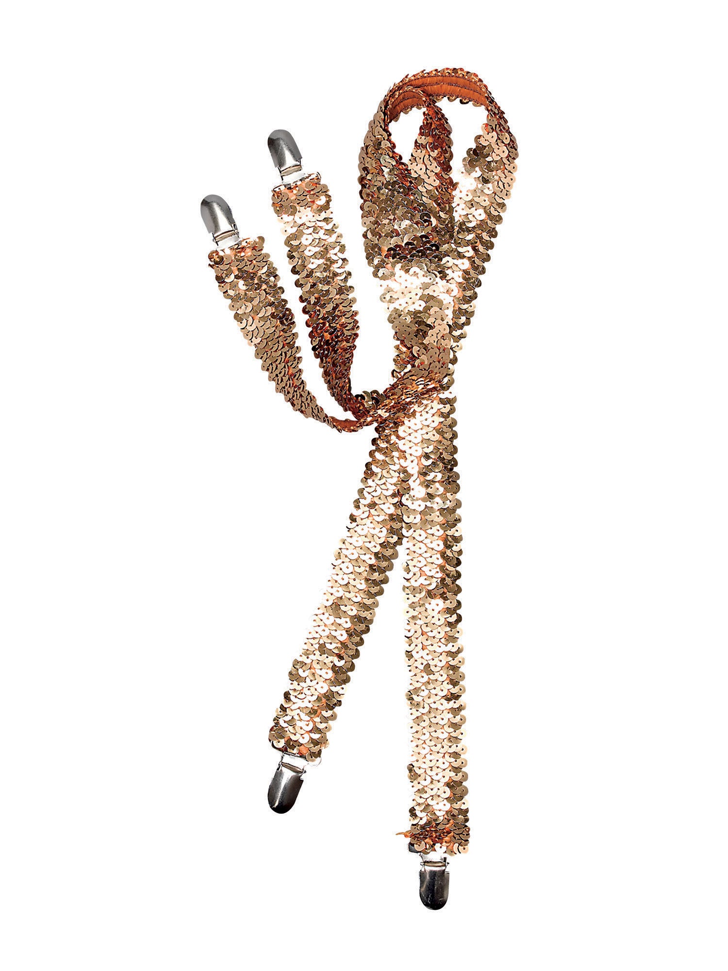 Adjustable Shiny Sparkle Sequin Braces Unisex Showbiz Trouser Elastic Y-Back Clip on Suspenders - Labreeze Ltd