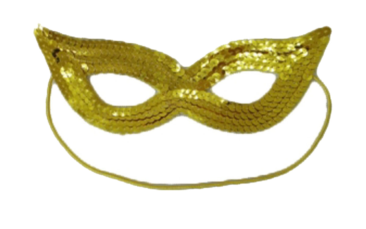 Adults Sequin Masquerade Eye Mask Domino Shape Sexy Cat Eye Mask Fancy Dress Party Accessory