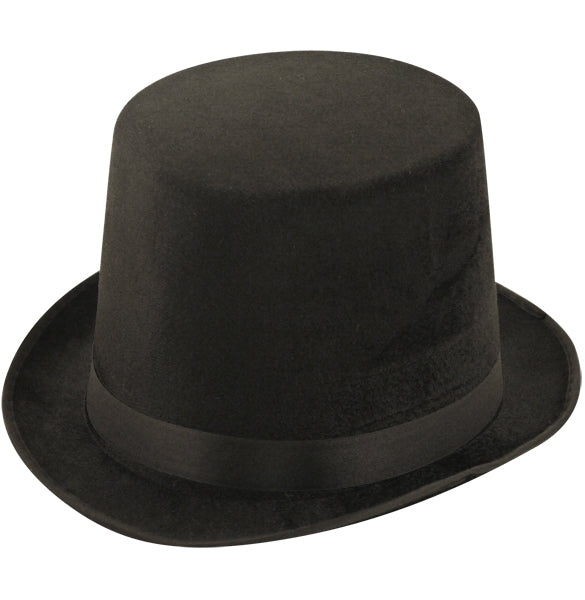 Lincoln Style Black Velour Hat - Labreeze