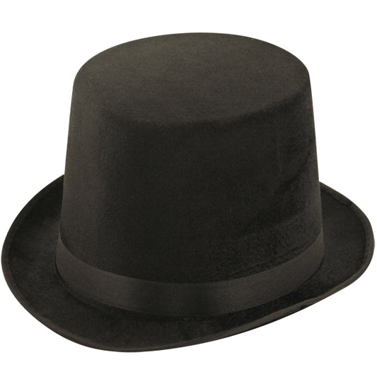 Lincoln Style Black Velour Hat - Labreeze