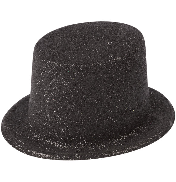 Black Glitter Top Hat - Labreeze