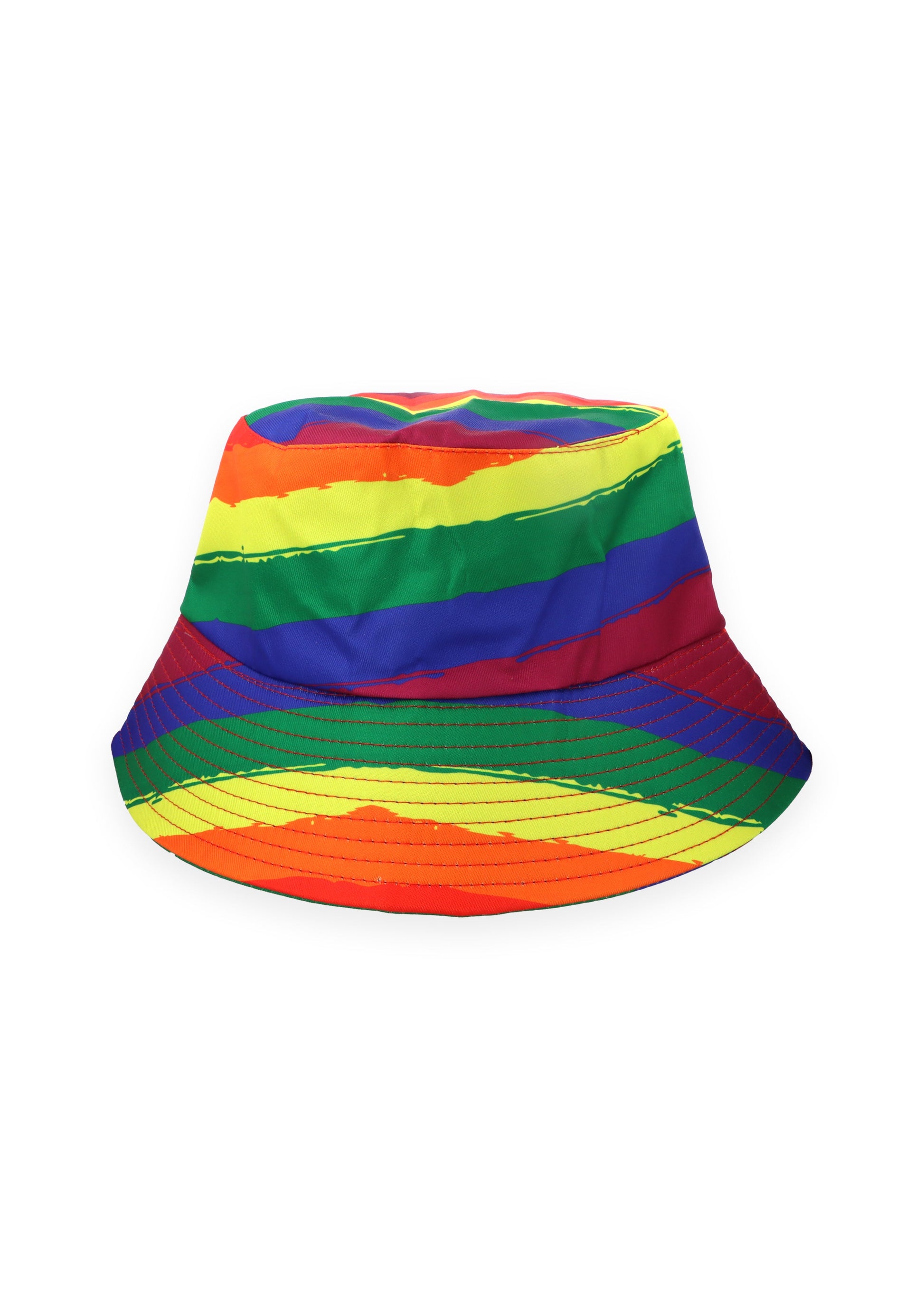 Rainbow Pride Bucket Hat with Stripes