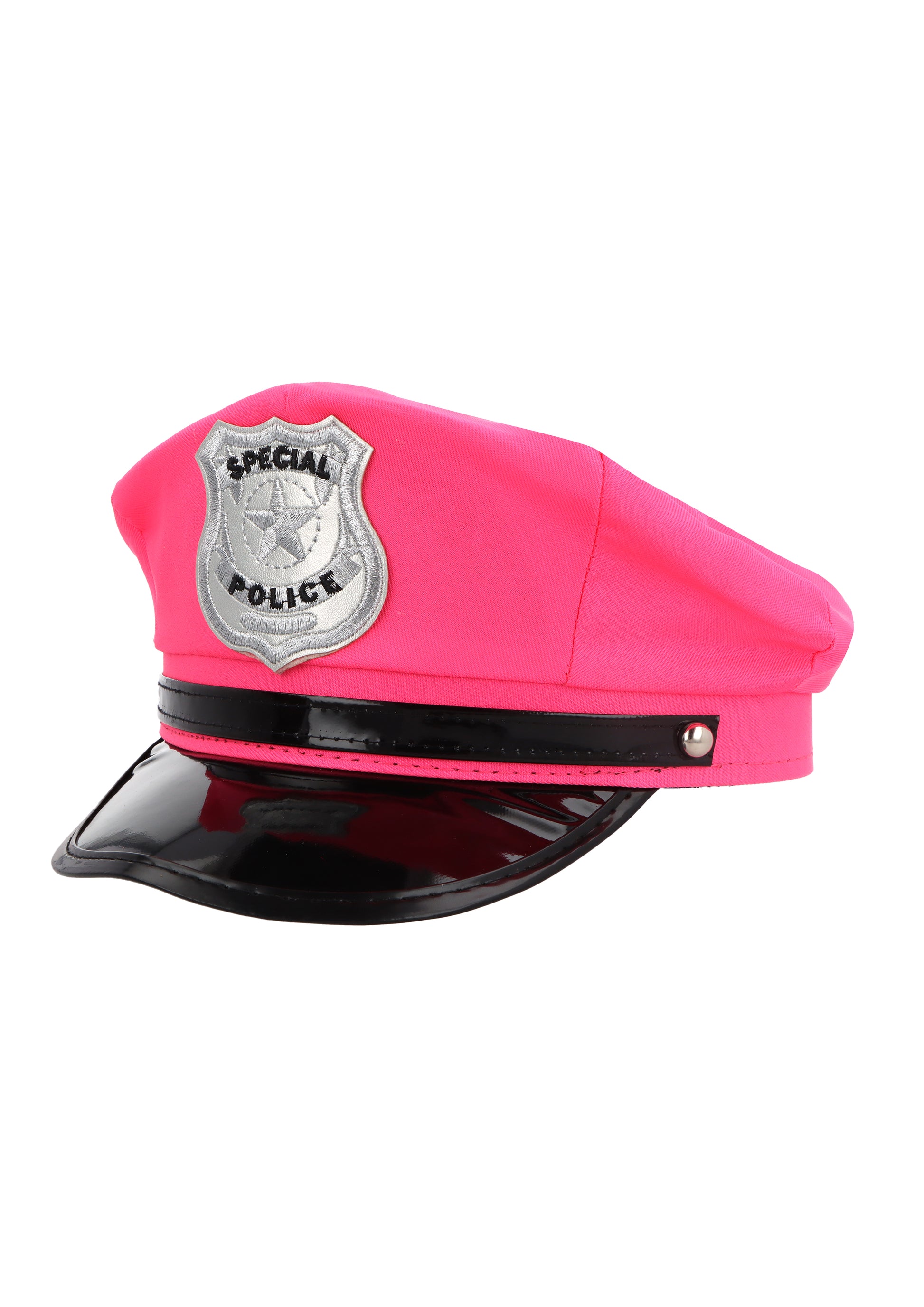 Pink special police hat for adults