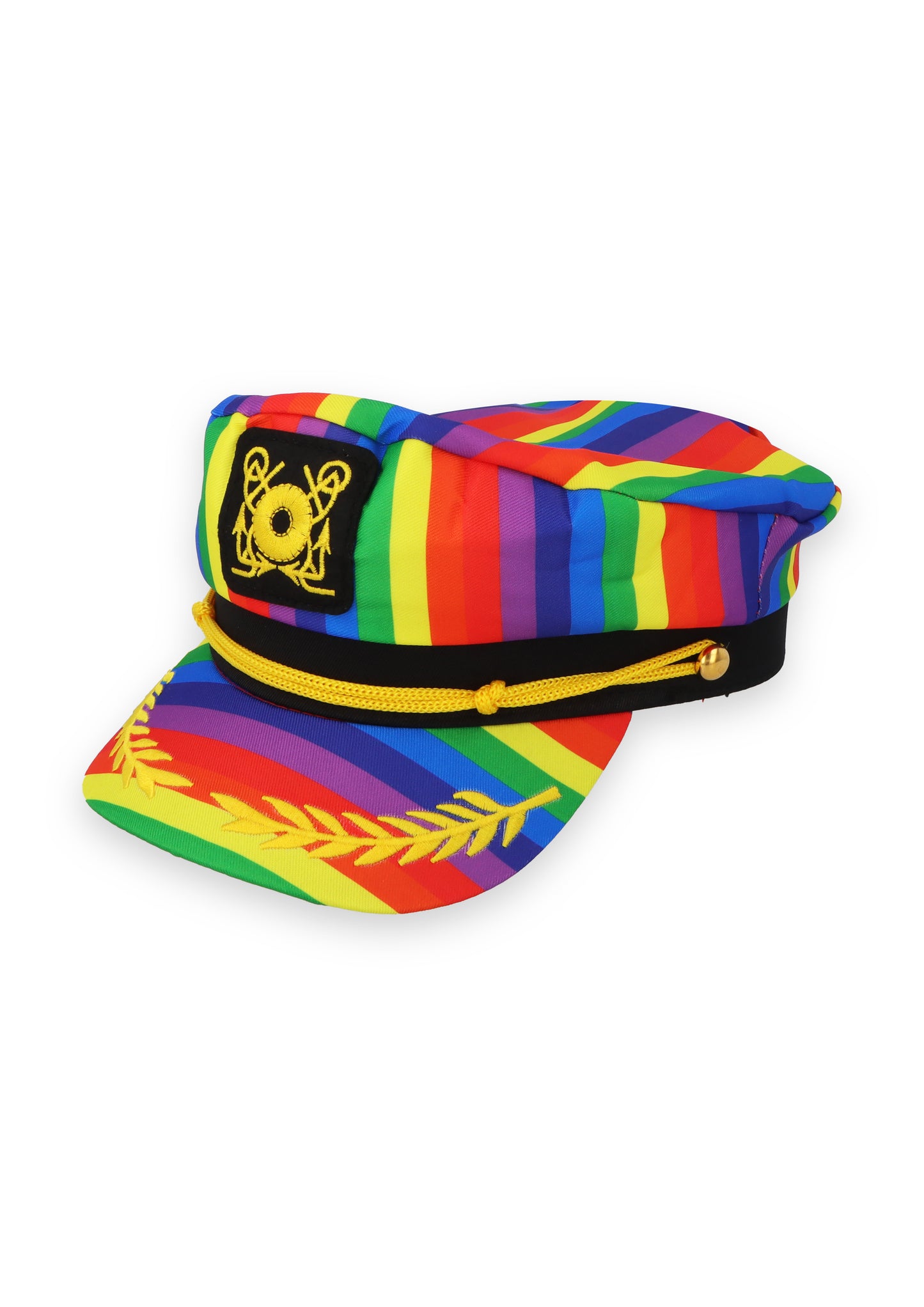 Rainbow Pride sailor captain hat for adults