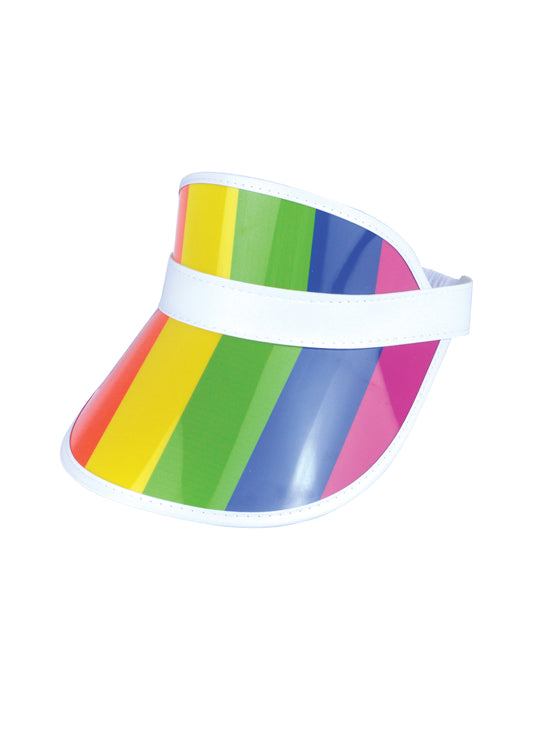 Rainbow Pride sun visor for adults