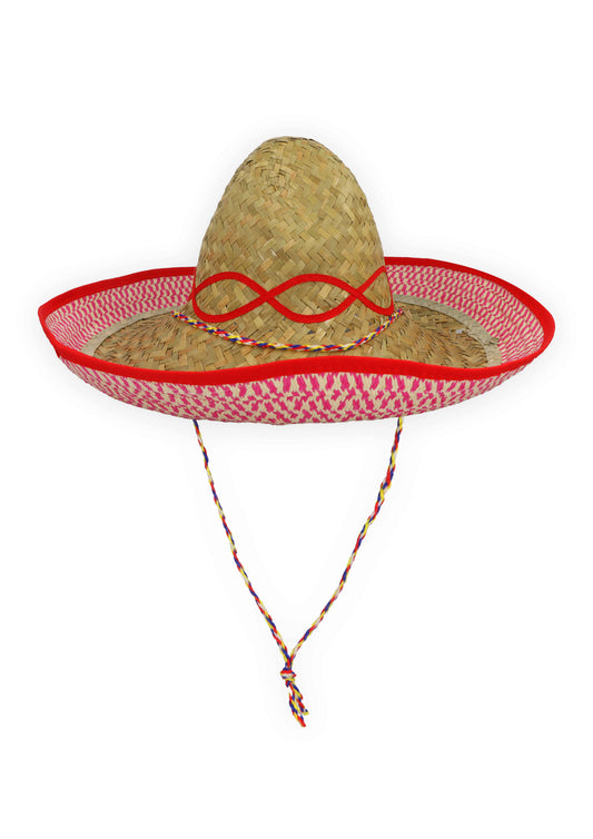 Straw Sombrero Hat with Embroidery - Labreeze