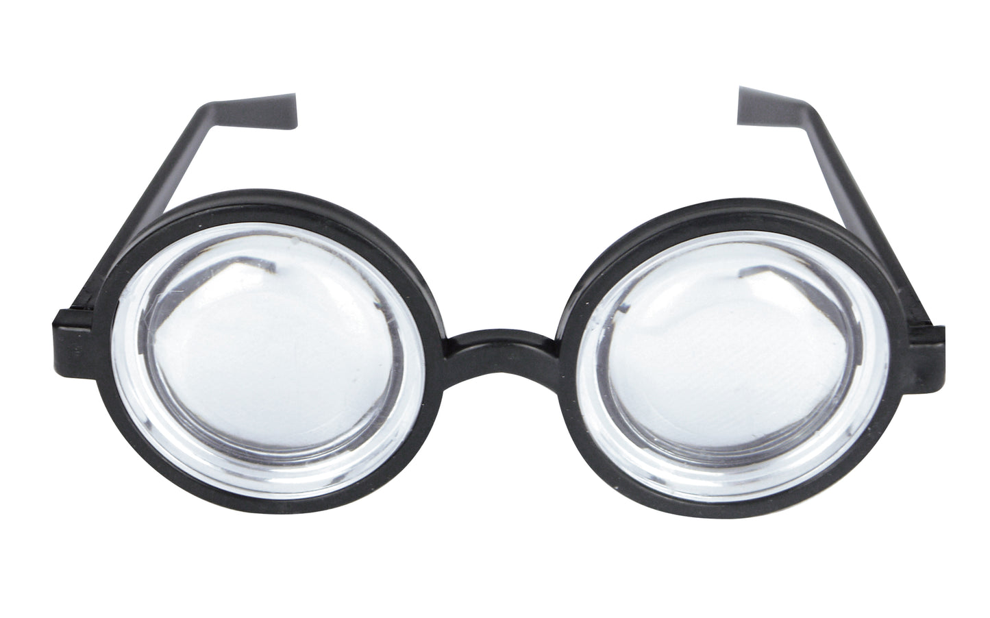 Adult Nerd Glasses with Clear Lenses Round Magnifying Glasses