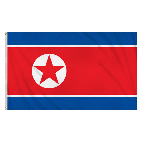 labreeze North Korea Flag 5ft x 3ft – DPRK Polyester National Flag with Metal Eyelets - Labreeze Ltd