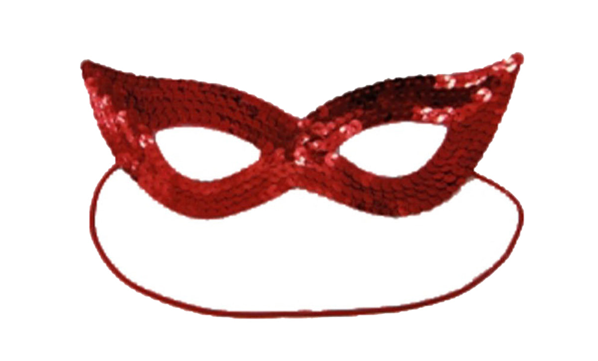 Adults Sequin Masquerade Eye Mask Domino Shape Sexy Cat Eye Mask Fancy Dress Party Accessory