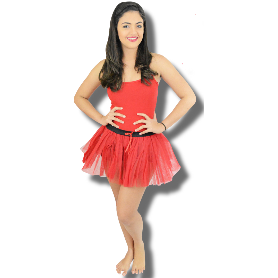 Adult Feather Wings & Tutu Skirt - Vibrant Red Ensemble for Cosplay & Costumes