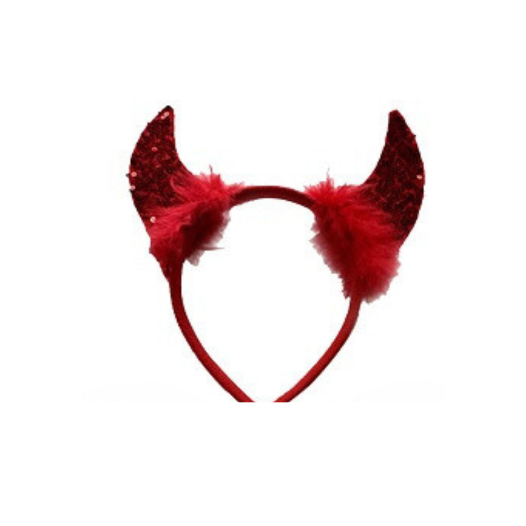 Red Devil Costume Accessories Set - Wings, Whip, Horns, and Fork for a Fiery Look