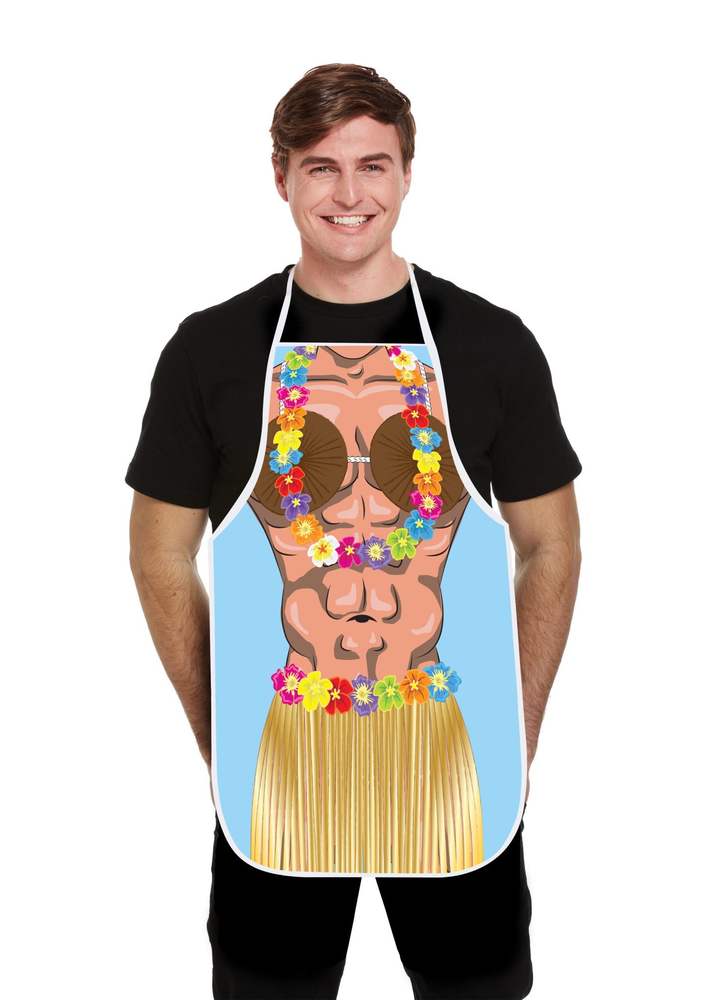 Hawaiian print adult apron