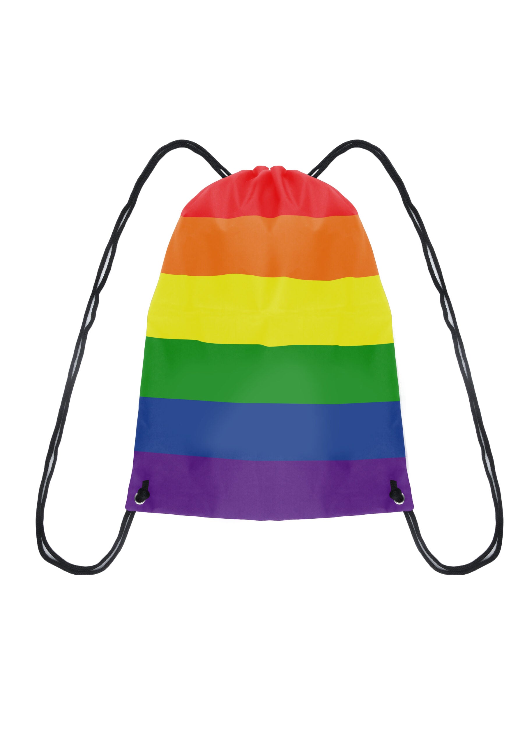 Pride rainbow drawstring bag
