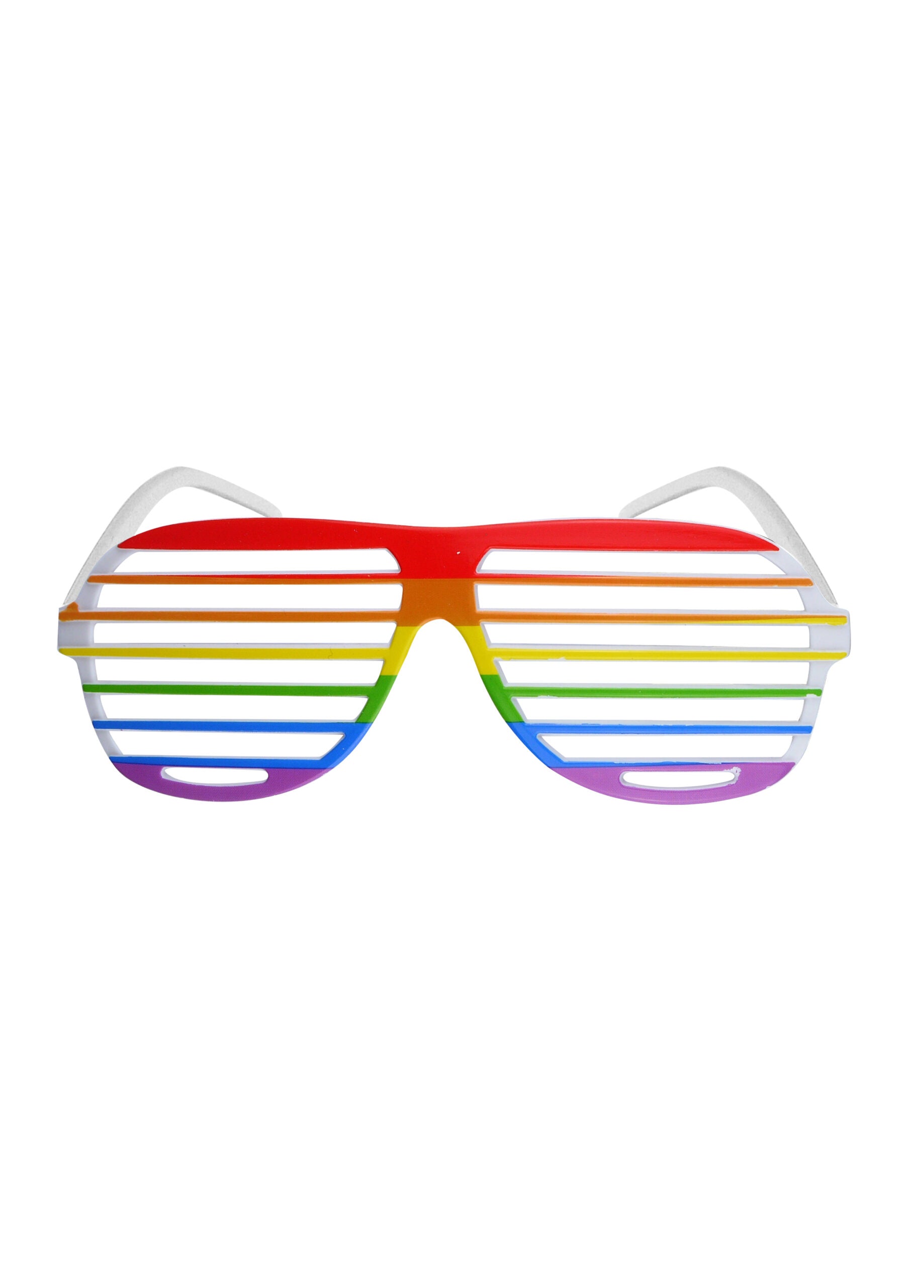 Rainbow Pride shutter shades glasses