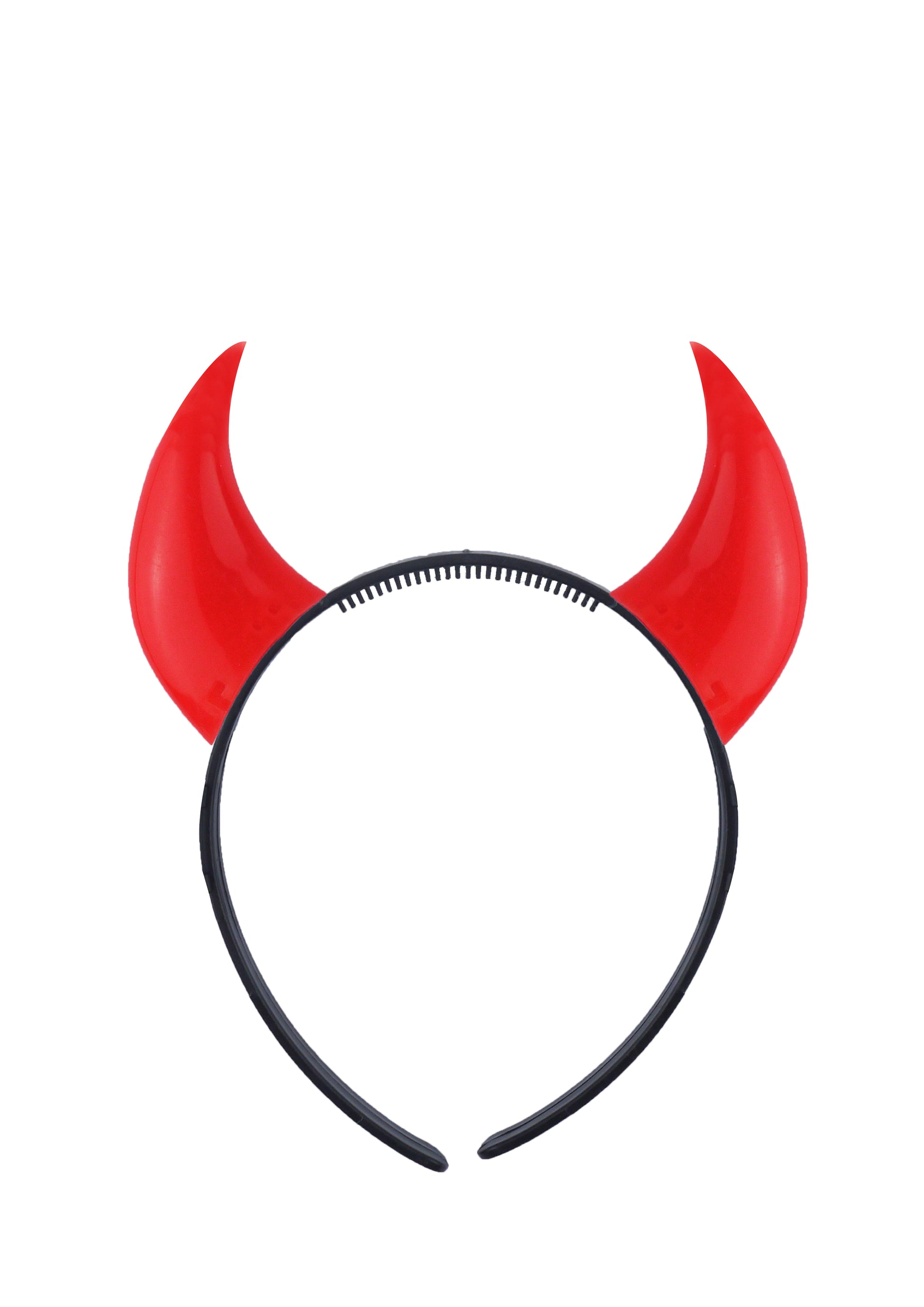 Red devil horns headband