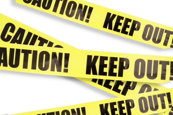 Warning Tape – Halloween Decoration Prop (6.1m x 7cm)