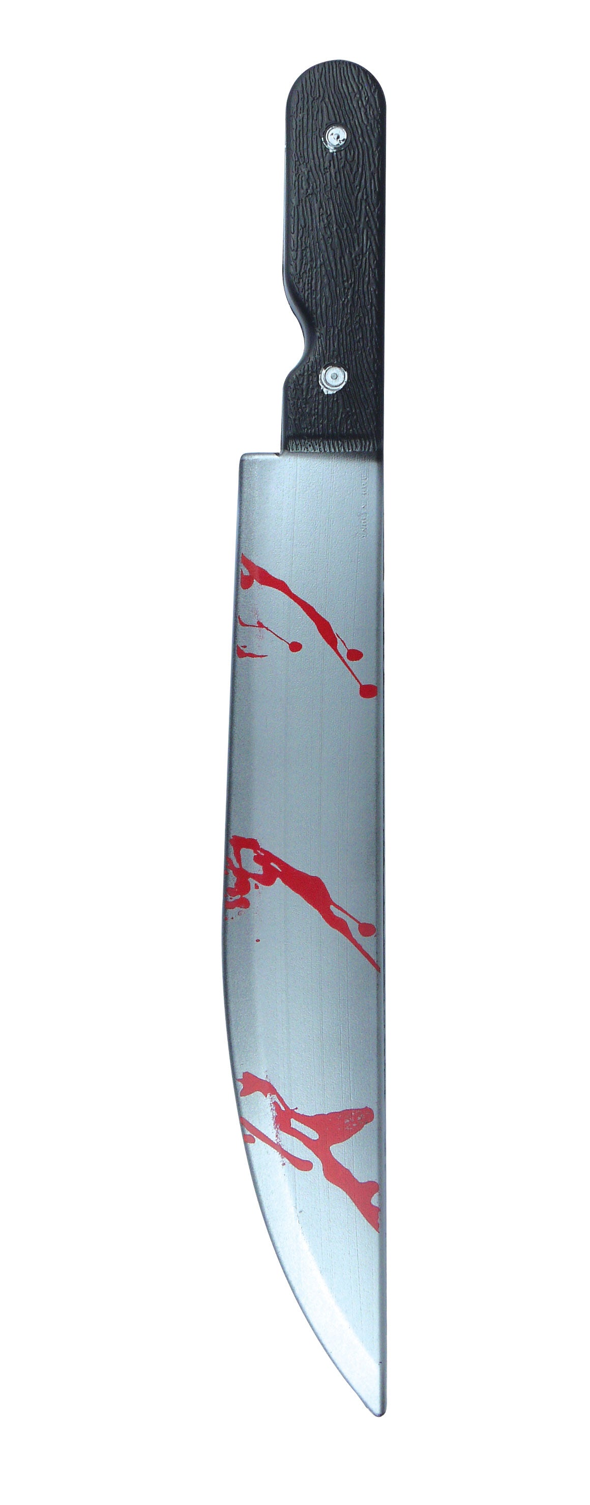 Horror Style Costume Set: Hockey Face Mask and 50cm White Plastic Fake Blooded Kitchen Knife