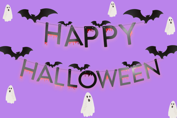 Happy Halloween Letter Bunting 1m – Party & Spooky Decoration