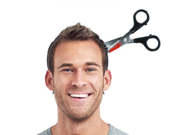 Headband with Scissors – Scary Halloween Costume Accessory (9cm x 11cm)